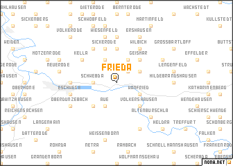 map of Frieda