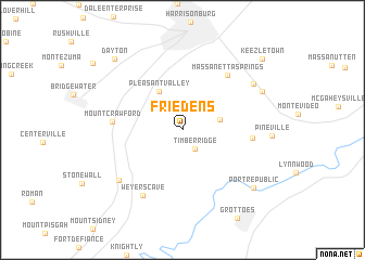 map of Friedens