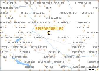 map of Friedenweiler