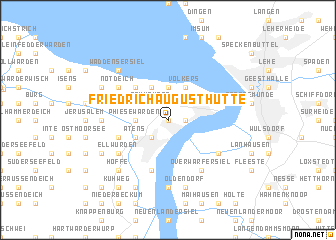map of Friedrich August Hütte