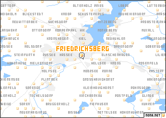 map of Friedrichsberg