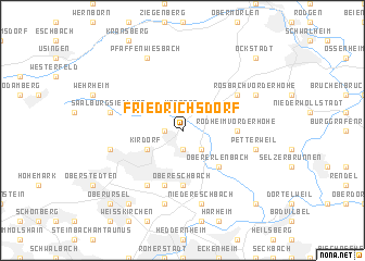 map of Friedrichsdorf