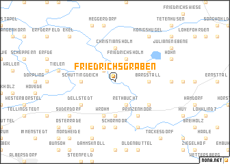 map of Friedrichsgraben