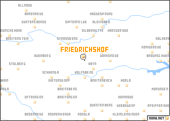 map of Friedrichshof