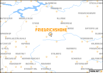 map of Friedrichshöhe