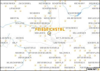 map of Friedrichstal