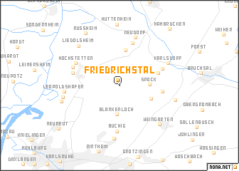 map of Friedrichstal