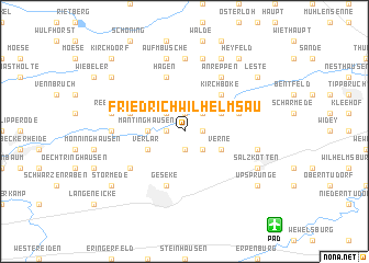 map of Friedrich-Wilhelmsau