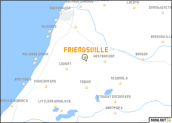 map of Friendsville