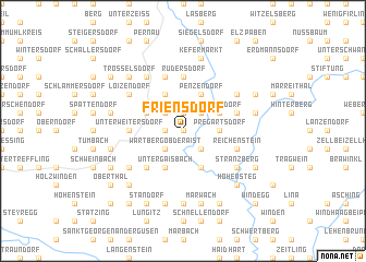 map of Friensdorf