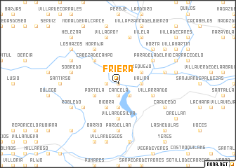 map of Friera