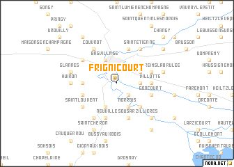 map of Frignicourt