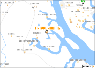 map of Fripp Landing