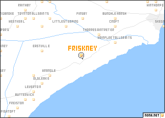 Friskney (United Kingdom) map - nona.net