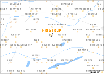 map of Fristrup