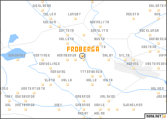 map of Fröberga