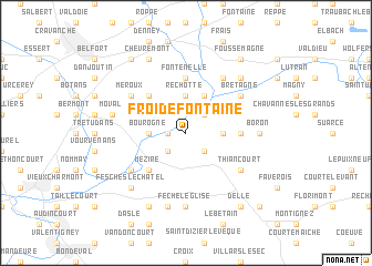 map of Froidefontaine