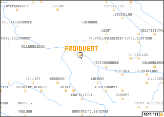 map of Froidvent