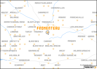 map of Fromenteau