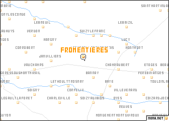 map of Fromentières