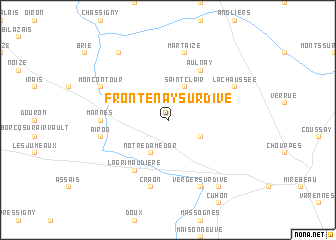 map of Frontenay-sur-Dive