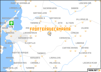 map of Frontera de Campaña