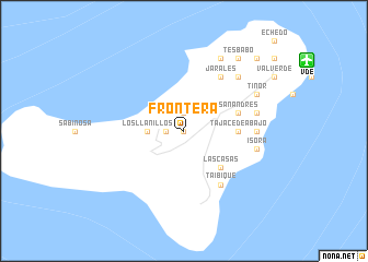 map of Frontera