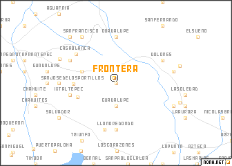 map of Frontera