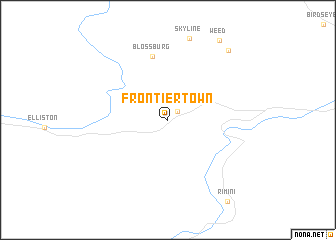 map of Frontier Town
