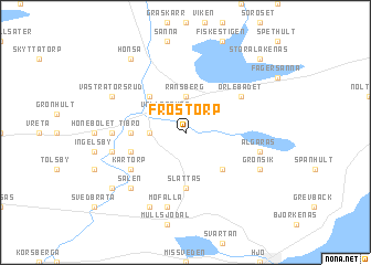 map of Fröstorp