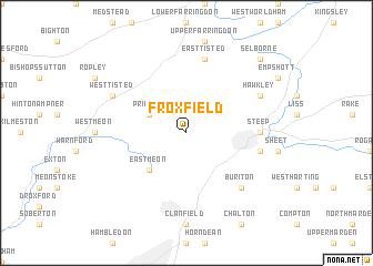 map of Froxfield