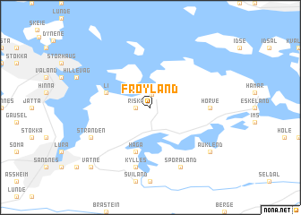 map of Frøyland