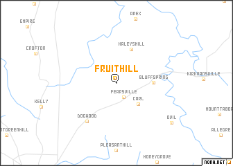 map of Fruit Hill