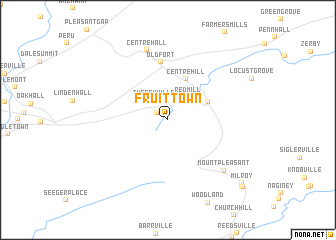 map of Fruittown