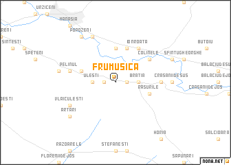 map of Frumuşica