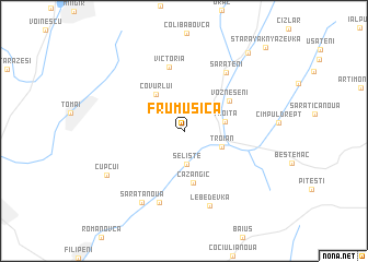 map of Frumuşica