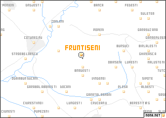 map of Fruntişeni
