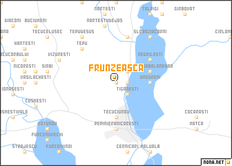 map of Frunzeasca