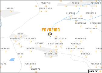 map of Fryazino