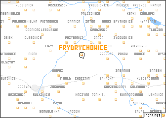 map of Frydrychowice