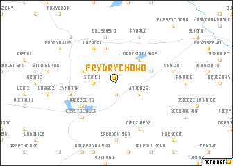 map of Frydrychowo