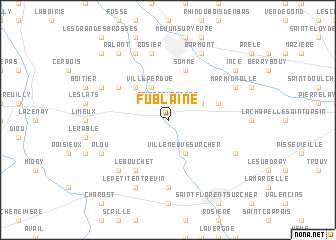 map of Fublaine