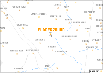 map of Fudgearound