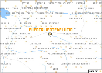 map of Fuencaliente de Lucio