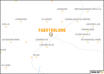 map of Fuente-Álamo