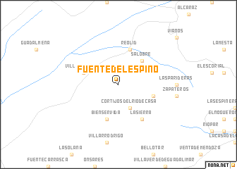 map of Fuente del Espino