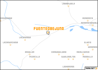 map of Fuente Obejuna