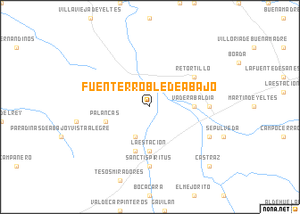 map of Fuenterroble de Abajo