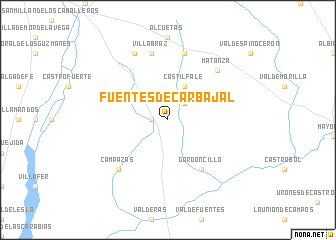 map of Fuentes de Carbajal