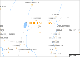 map of Fuentes Nuevas
